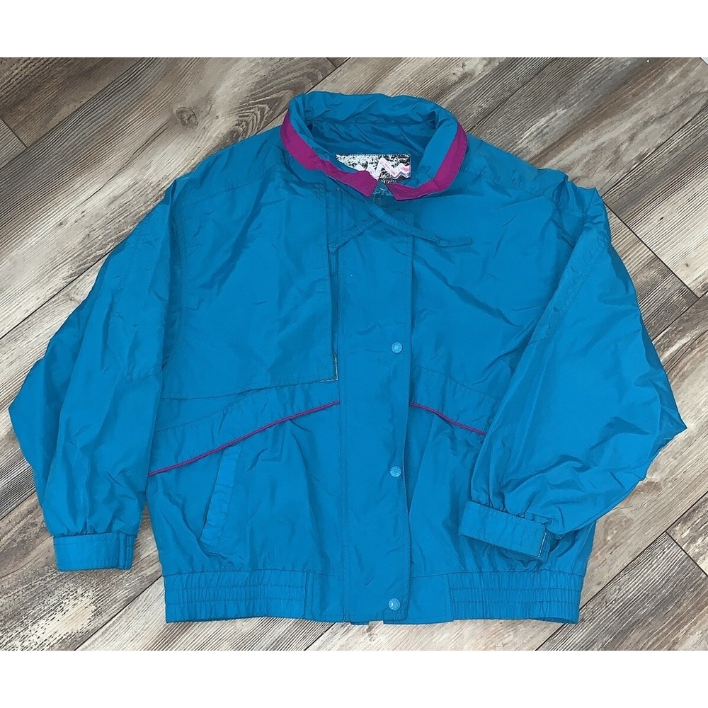 RETRO Innovations‎ by IZZI Jacket - Blue/Pink- Size Large